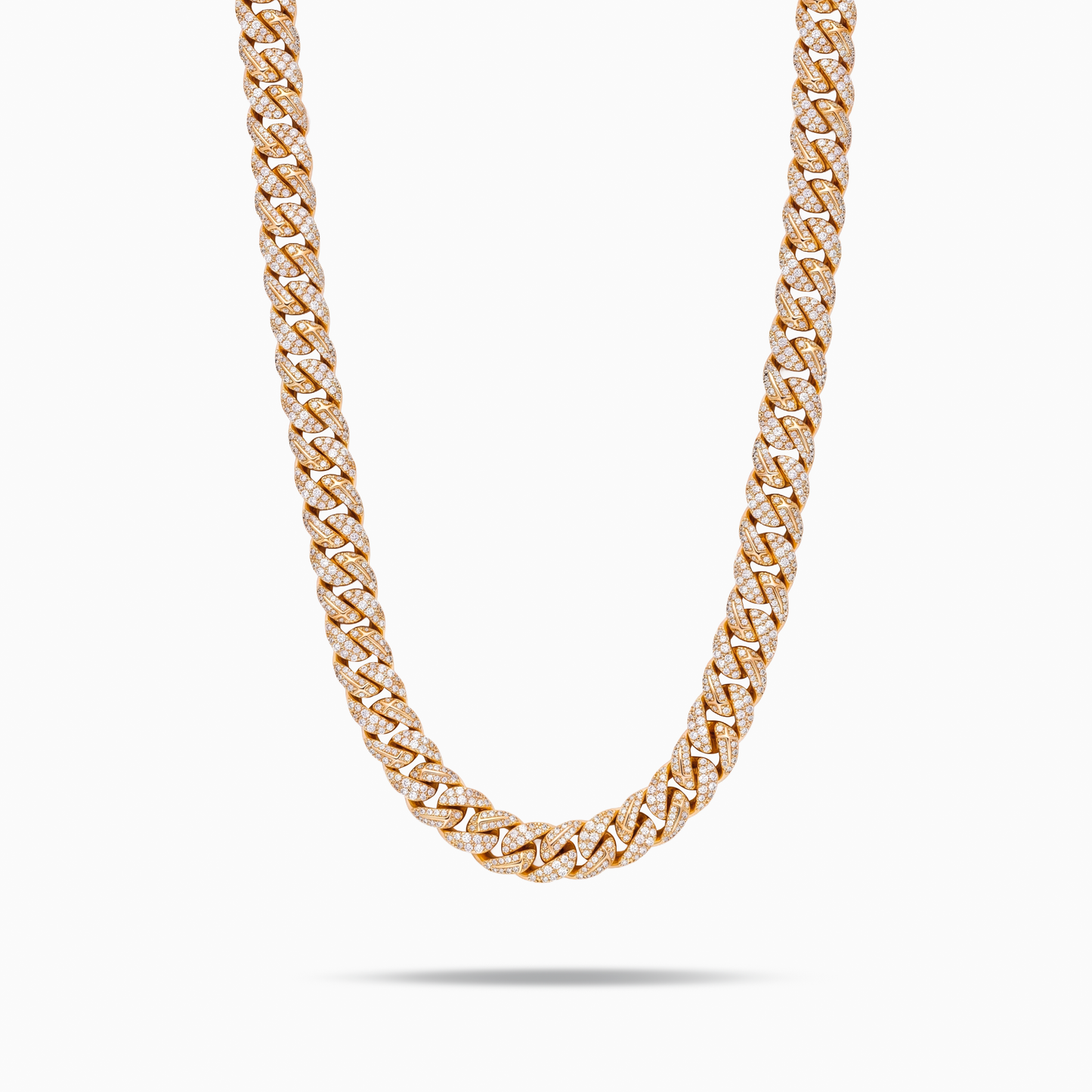Iced Icon Cuban Link Chain 8mm Gold