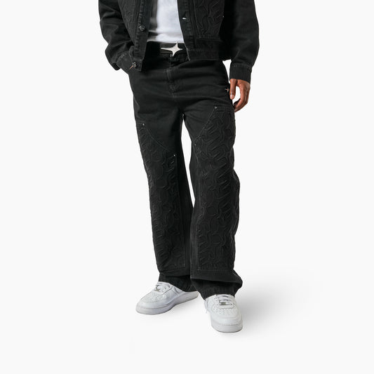 Carpenter Denim Monogram - Black