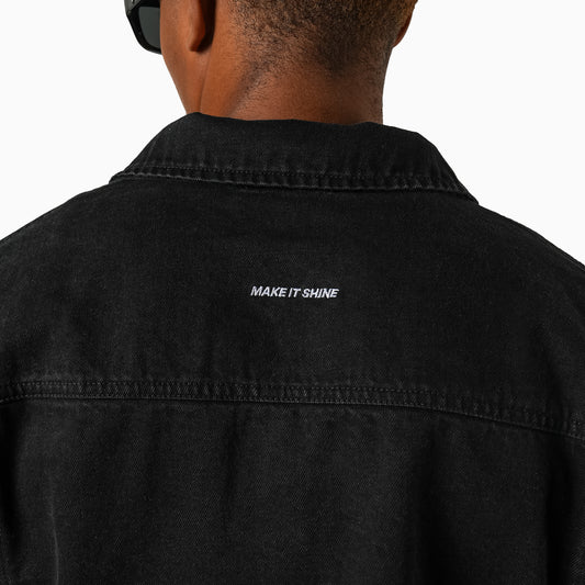 Monogram Denim Jacket - Black