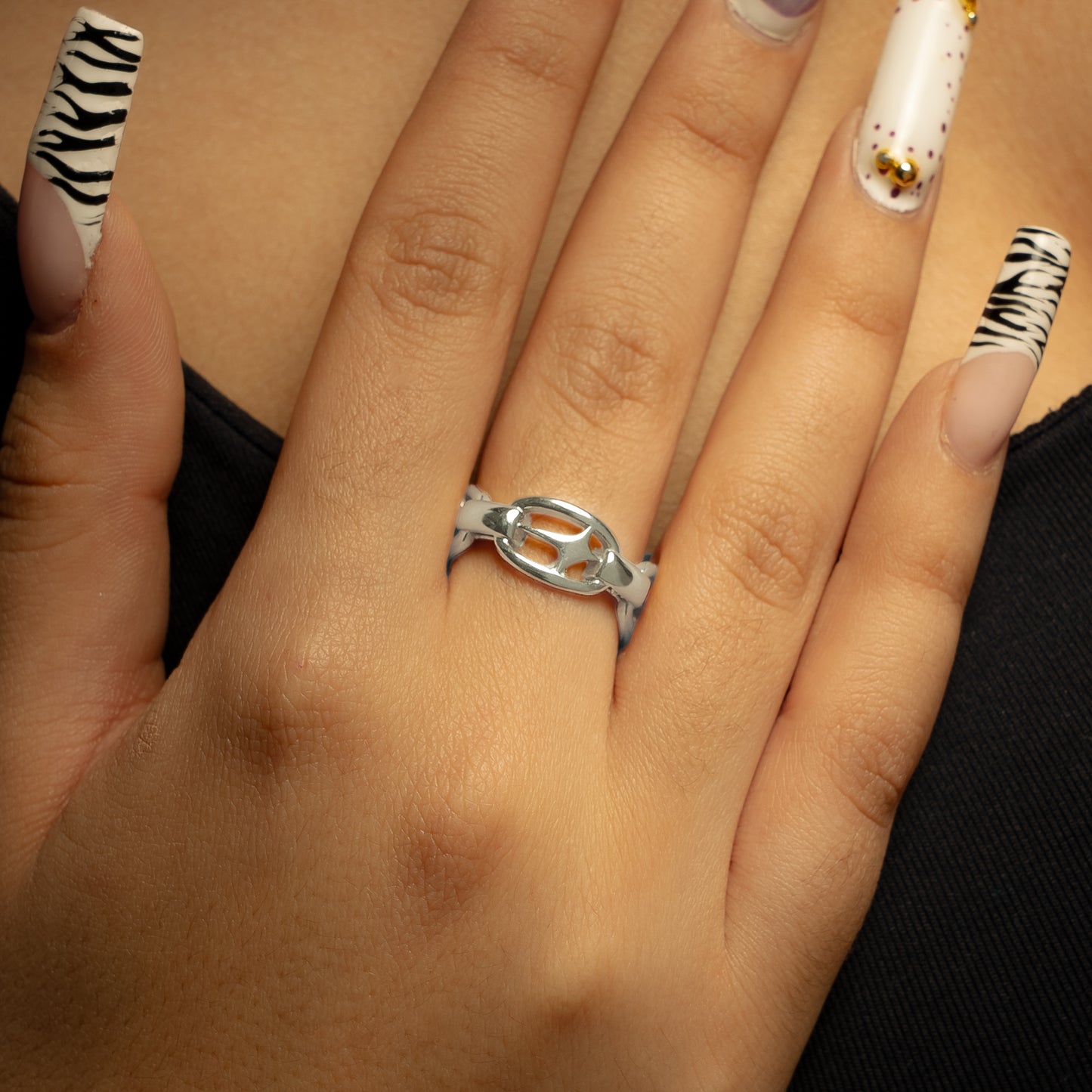 H-ring signature argentée