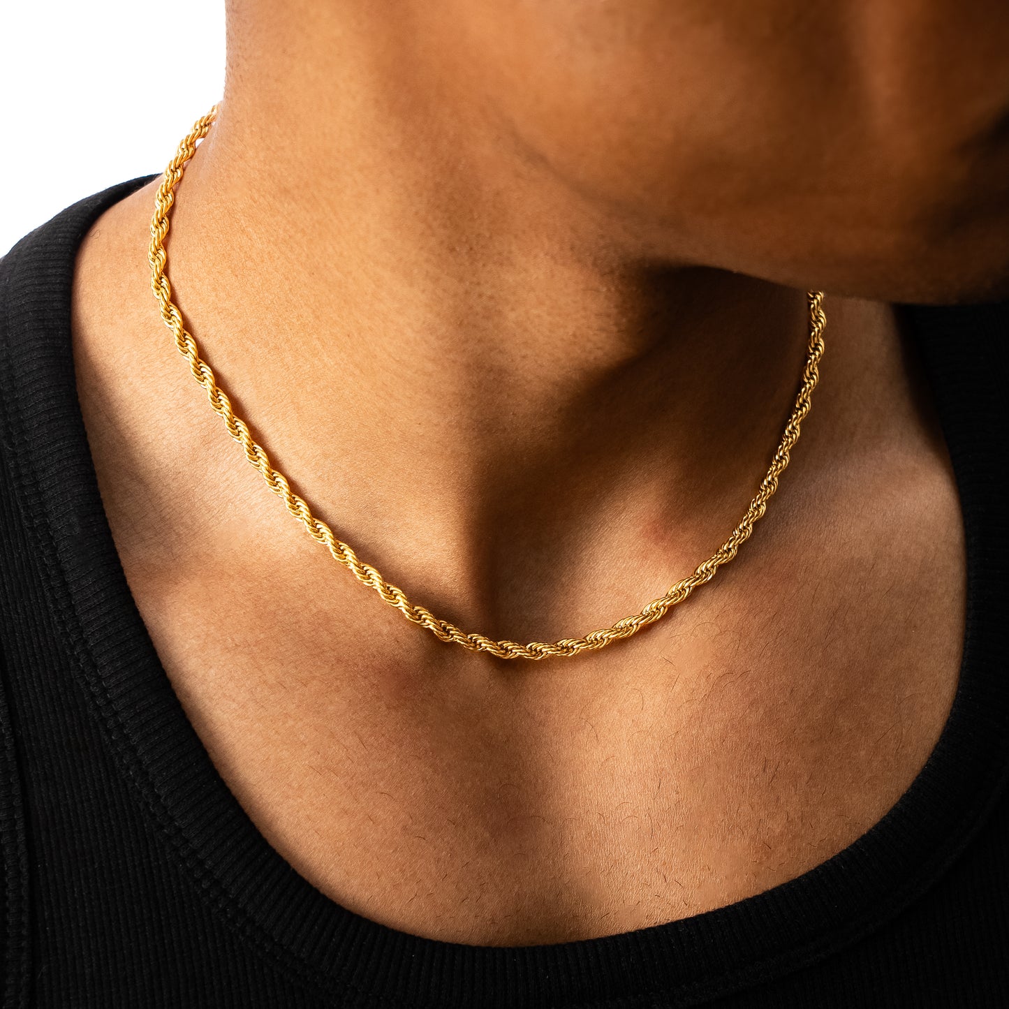 Rope chain 4 mm gold