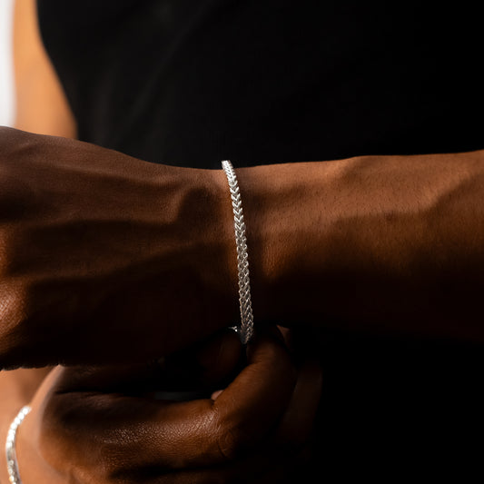 Franco bracelet 3 mm silver