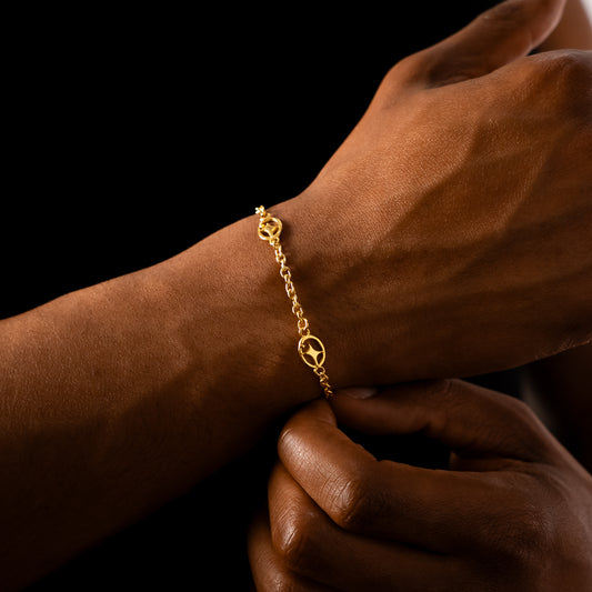 Gold Signature Cable Bracelet