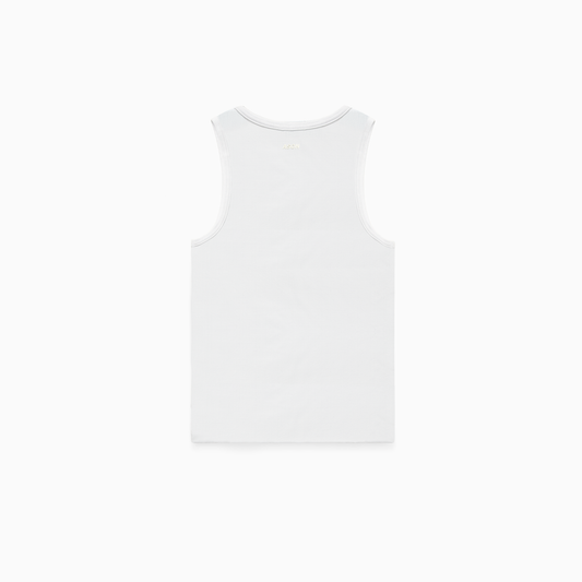 Rib Tank Signature - White