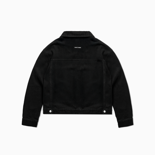 Denim Jacket Monogram - Black Moissanite