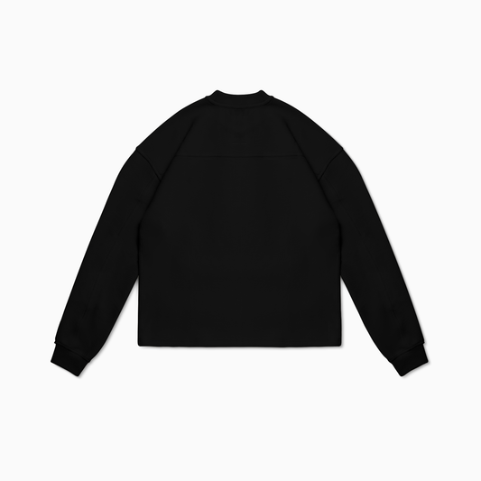 Make it Shine waffle sweater Black