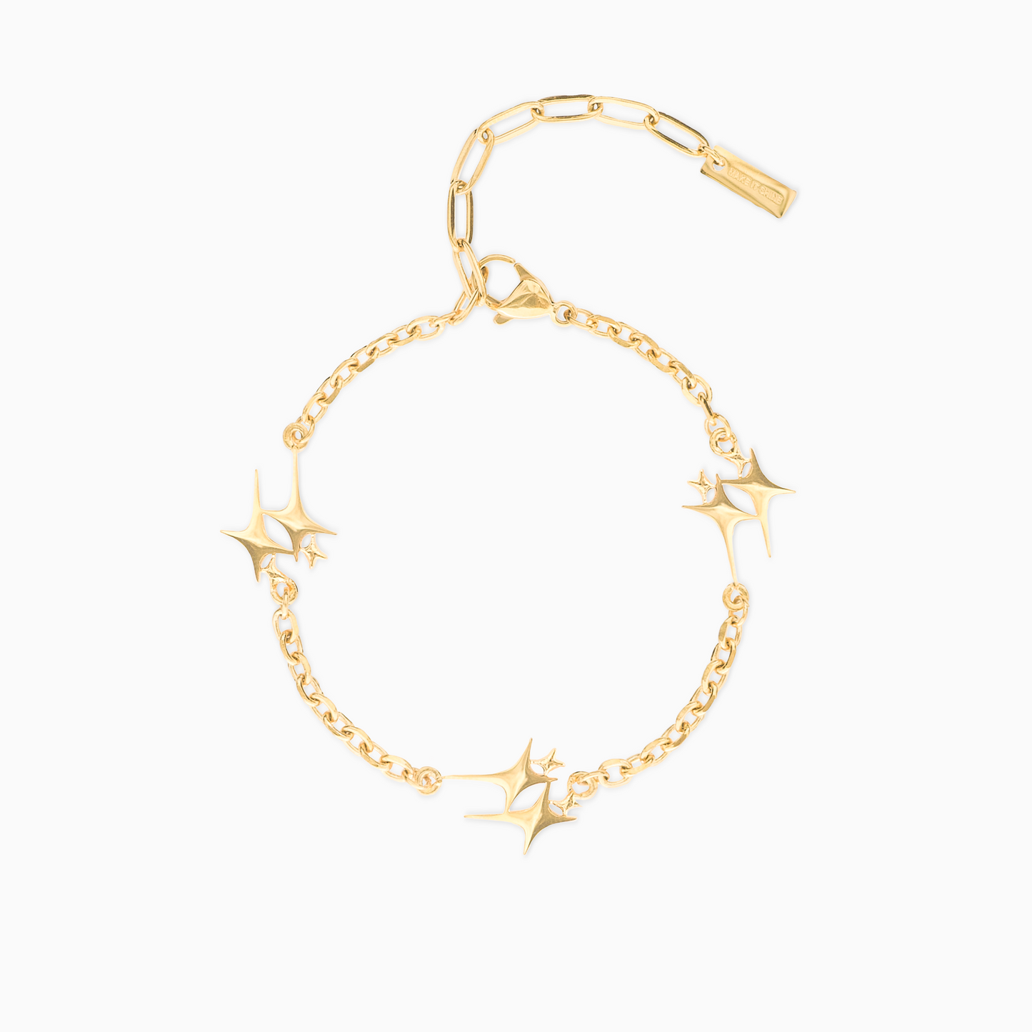 Double Stars Gold Bracelet