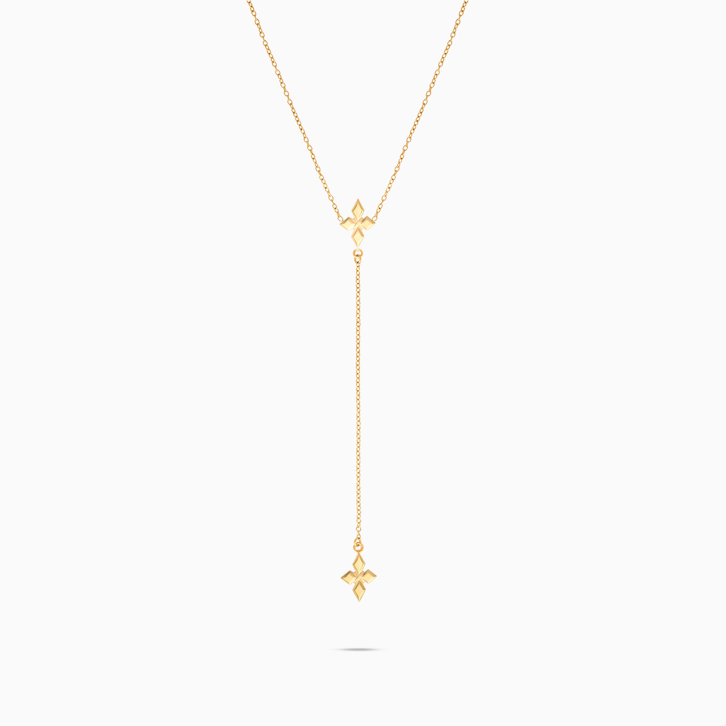 Double Crossed Star Chain - Gold