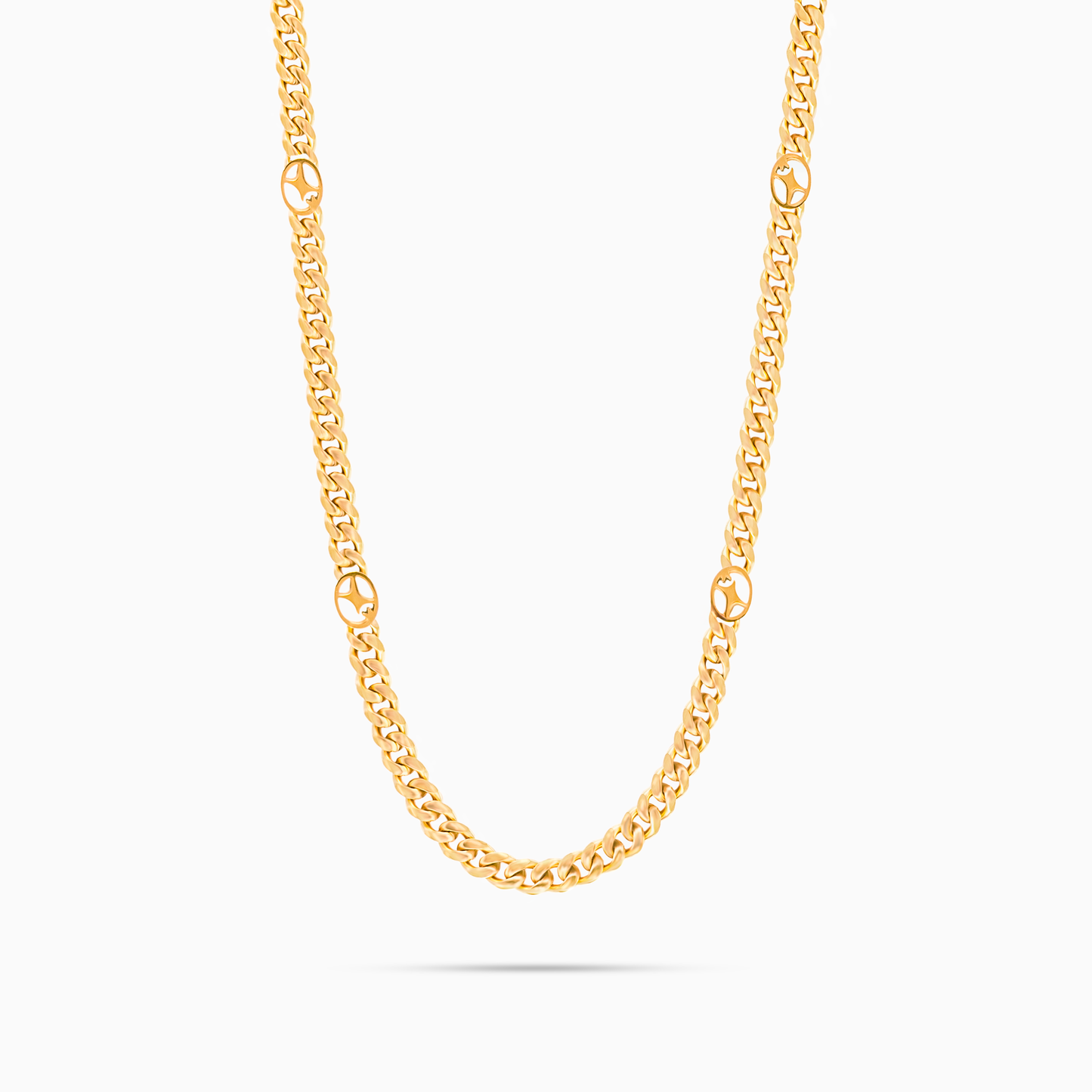 Cuban link chain 4 mm Signature Gold