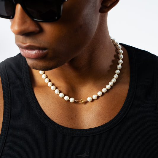 Double Stars Gold Beaded Chain