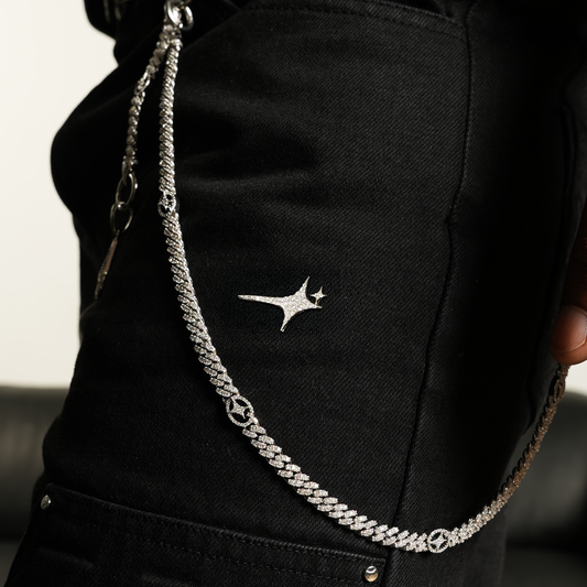 Carpenter Denim Monogram - Black Moissanite