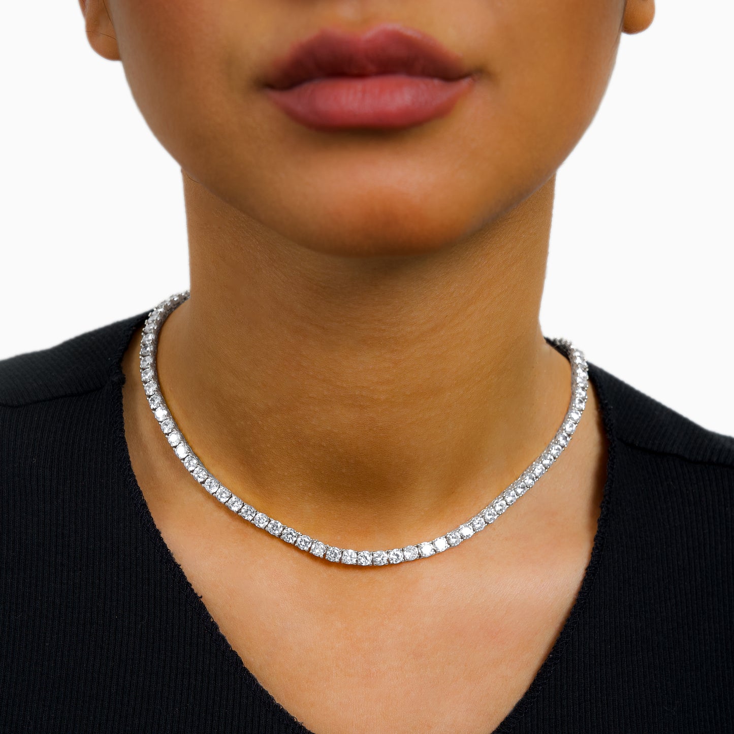 Tennis chain 4 mm silver