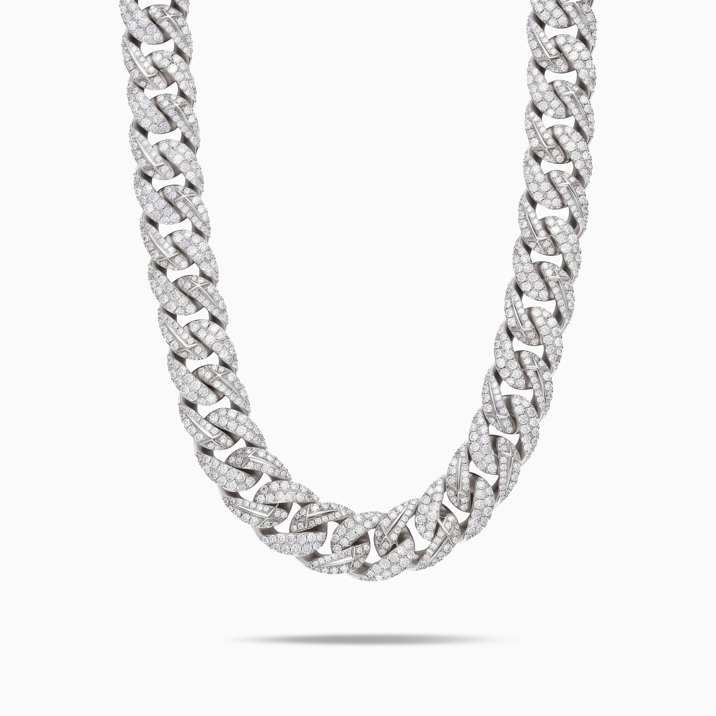Iced Icon Cuban Link Chain 15mm Silver
