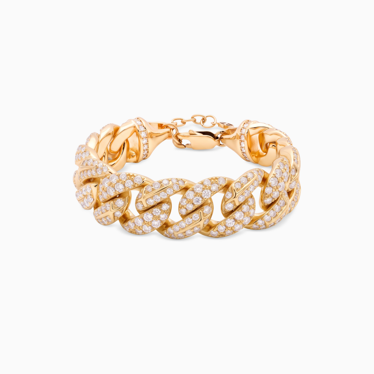 Iced Icon Cuban link Bracelet 15mm - Gold