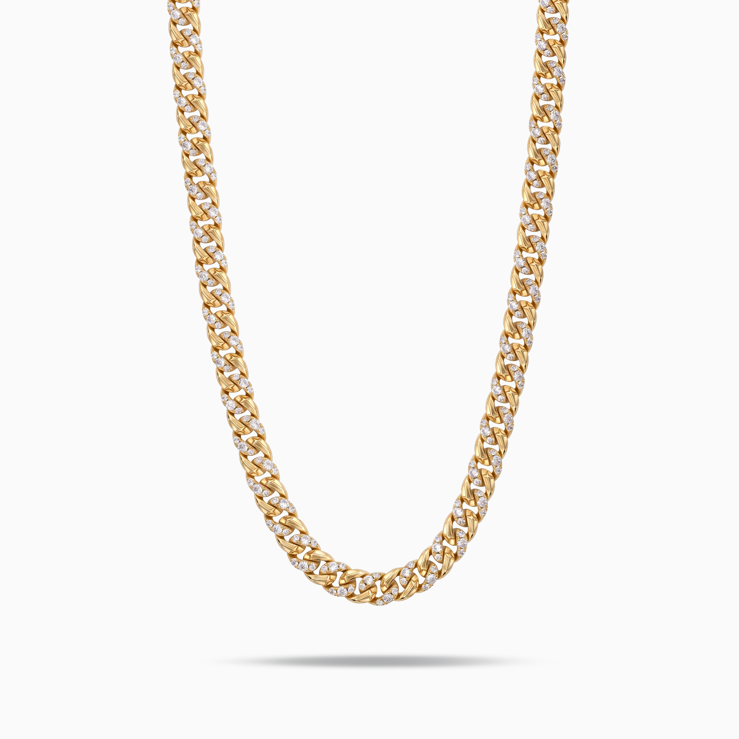 Iced Icon Cuban Link Chain 6mm 1/2 Gold