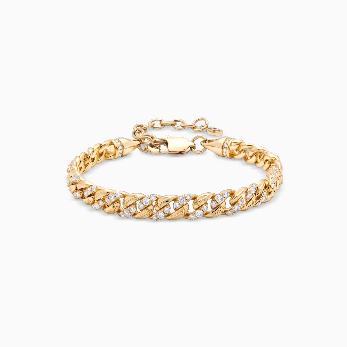 Iced Icon Cuban link Bracelet 6mm 1/2 - Gold