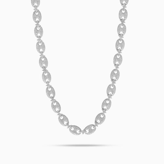 Iced Coffee Beans Chain - Silver