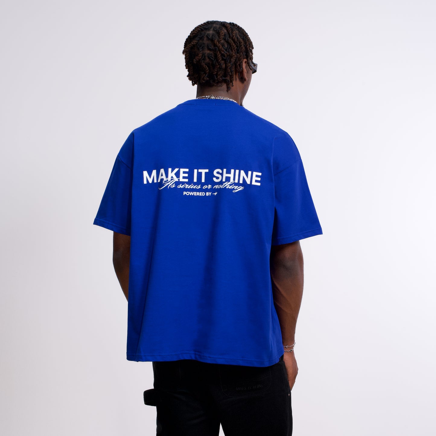 T-shirt Signature Bleu cobalt