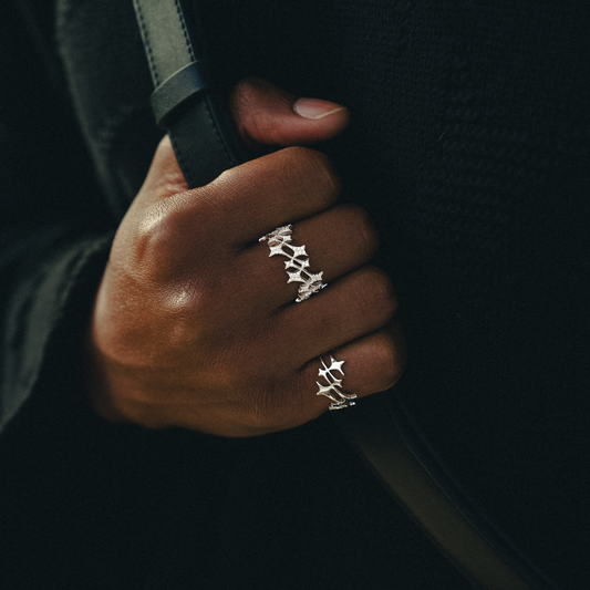 Monogram Ring Silver