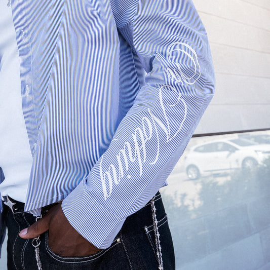 Striped long sleeve Shirt - Bleu & Blanc