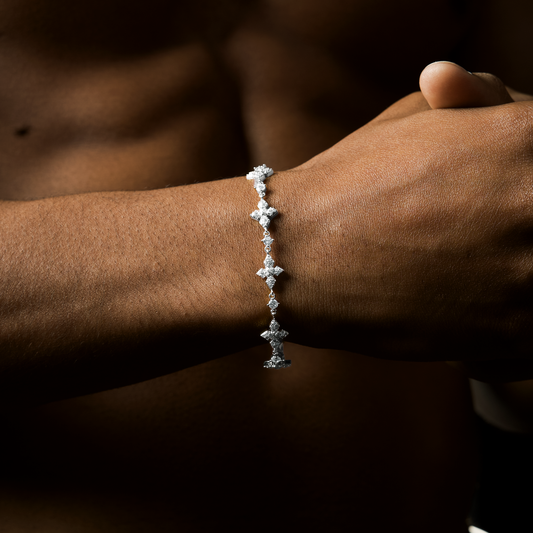 Iced Celestial Bracelet - Silver