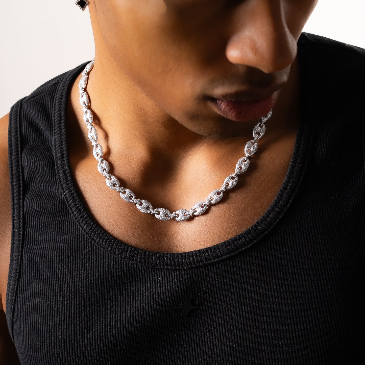 Iced Coffee Beans Chain - Silver