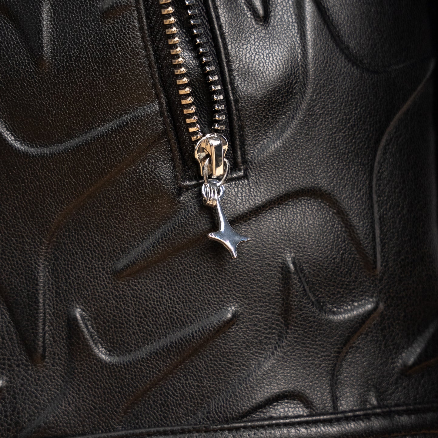 Leather Jacket Monogram - Noir & Moissanite