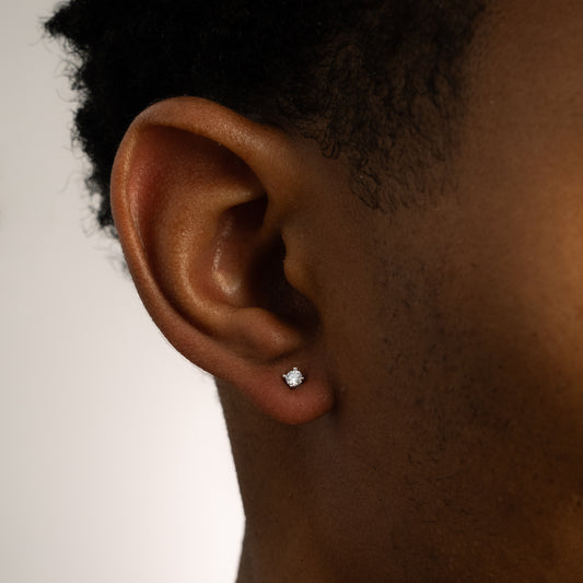 Lonely silver earrings