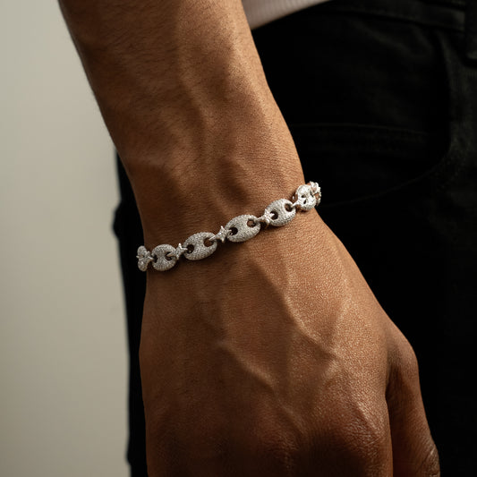 Bracelet Iced Coffee Beans - Argenté