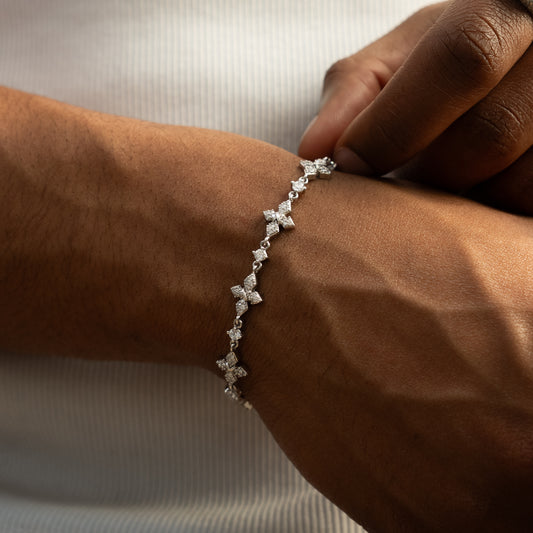 Iced Celestial Bracelet - Silver