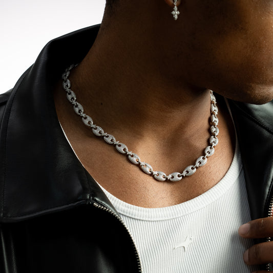 Chaîne Iced Coffee Beans - Argentée