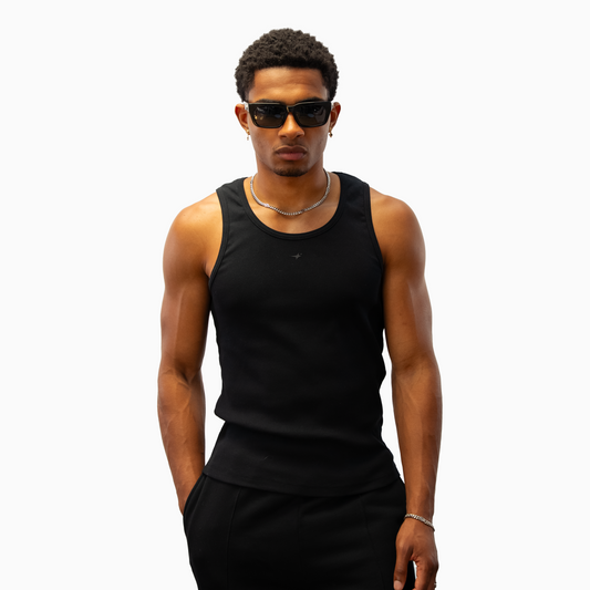 Rib Tank Signature - Black