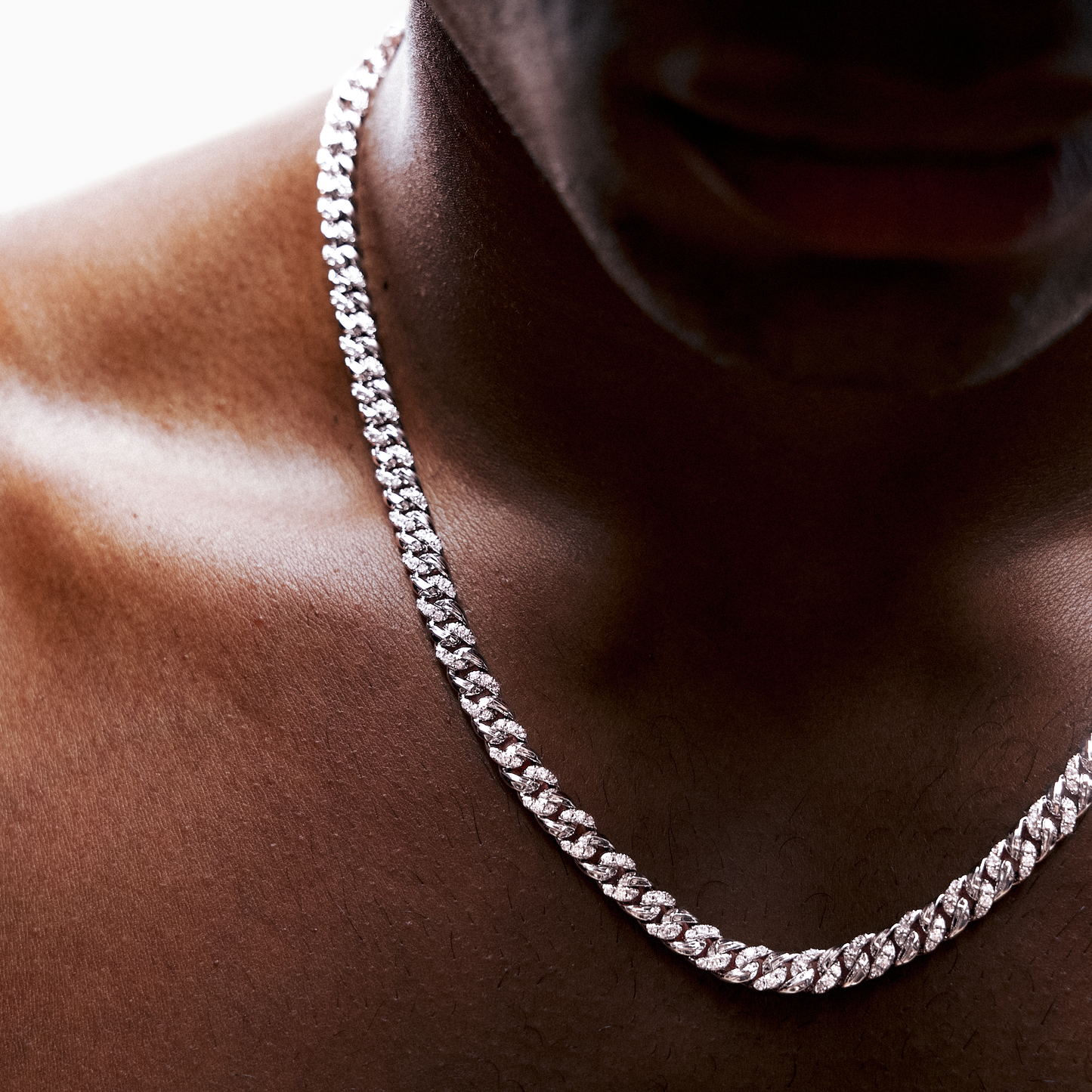Iced Icon Cuban Link Chain 6mm 1/2 Silver
