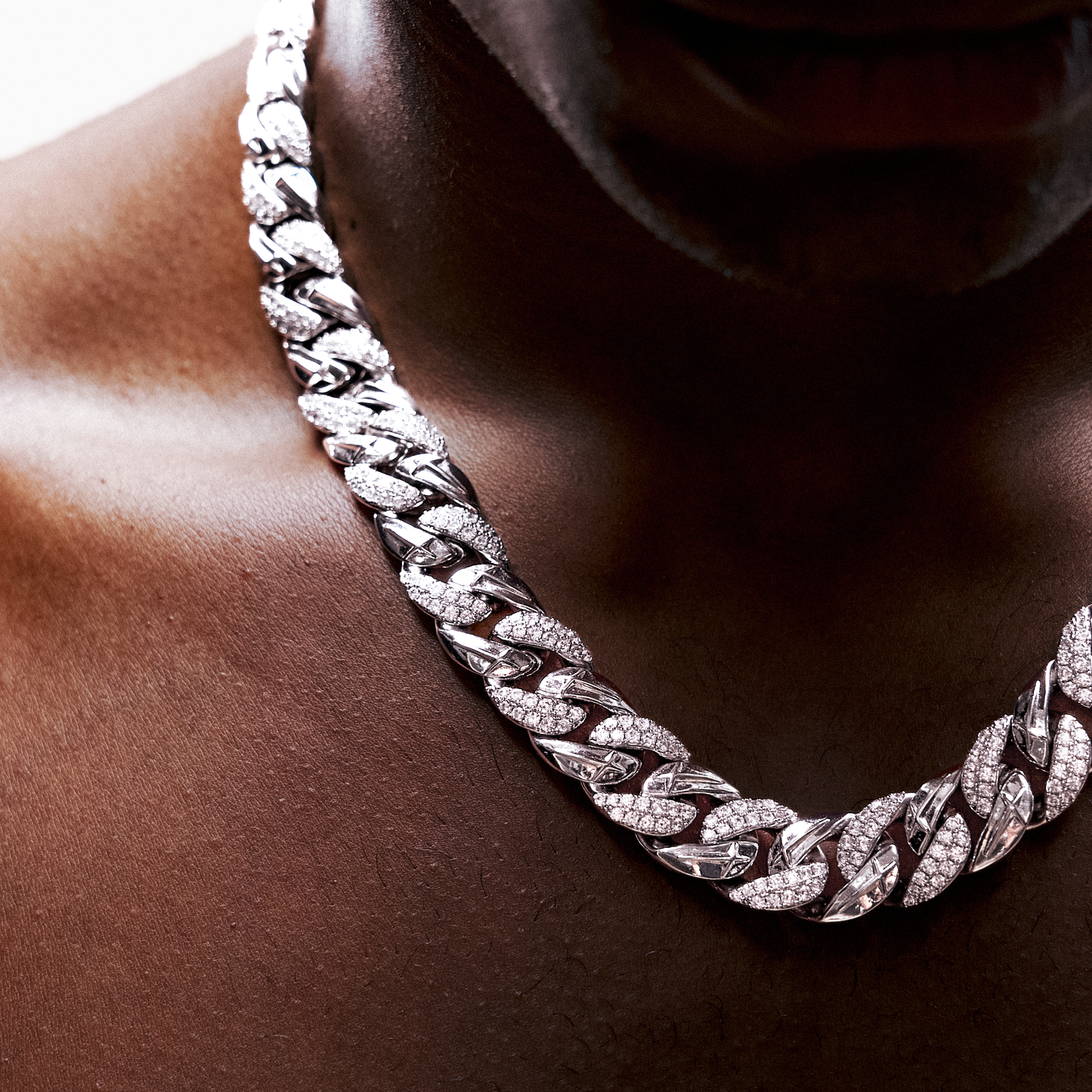 Iced Icon Cuban Link Chain 15mm 1/2 Silver