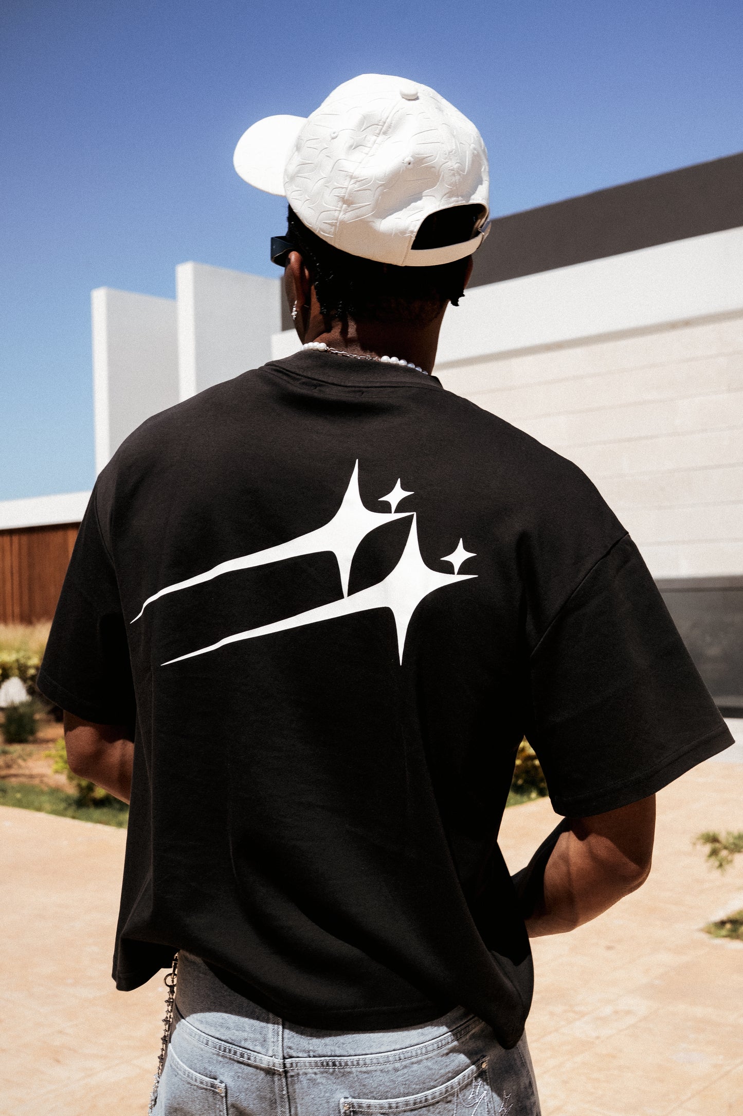 T-shirt Twin Stars - Noir