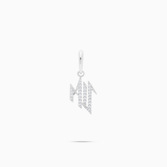 Iced MIS Pendant - Silver