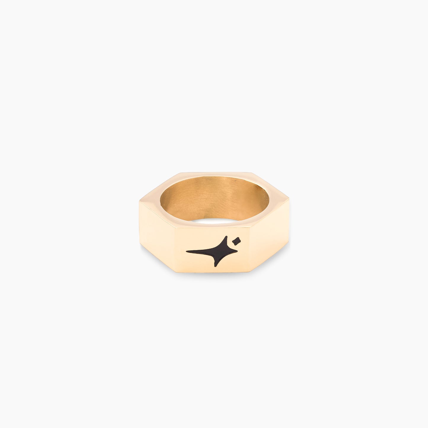 Gold nut ring