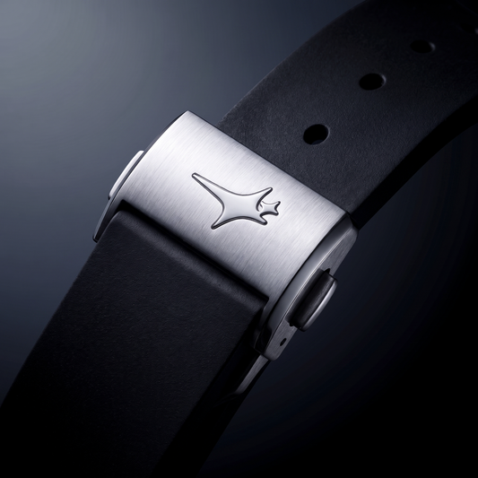 ASON1 - Cadran Blanc & Bracelet Rubber