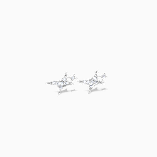 Iced Signature silver earrings