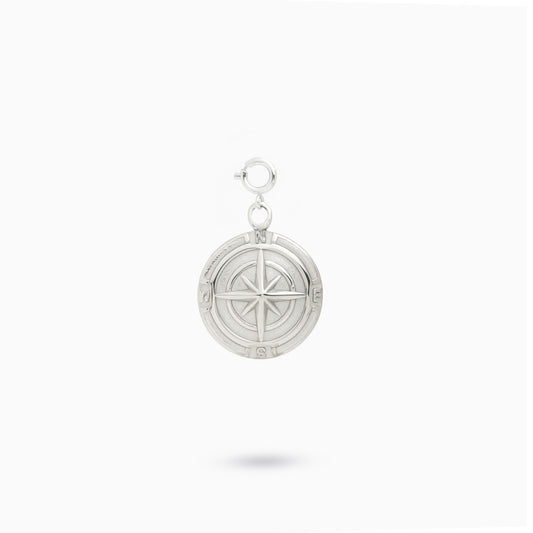 Sleakz Pendant - Silver Compass