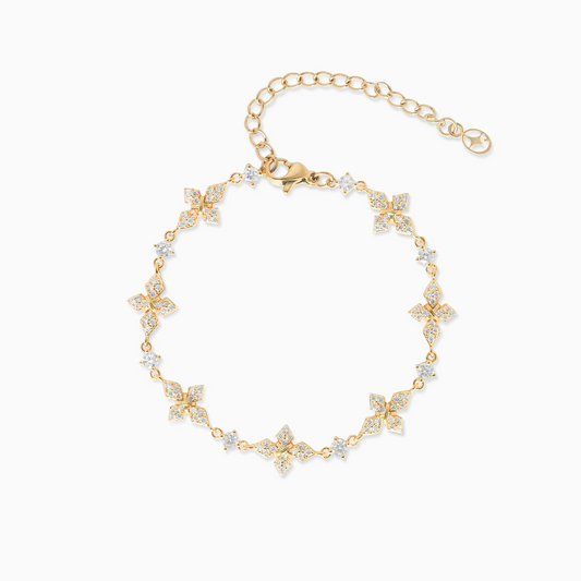 Iced Celestial Bracelet - Gold