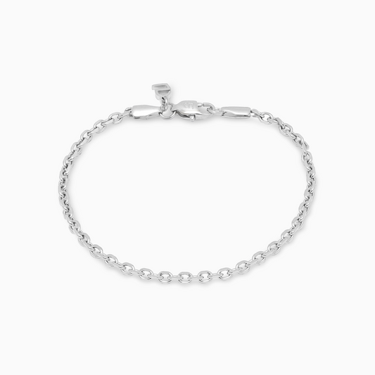 Bracelet Câble 3 mm argenté