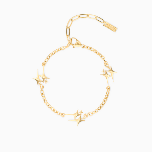 Double Stars Gold Bracelet