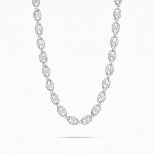 Iced Coffee Beans Chain - Silver