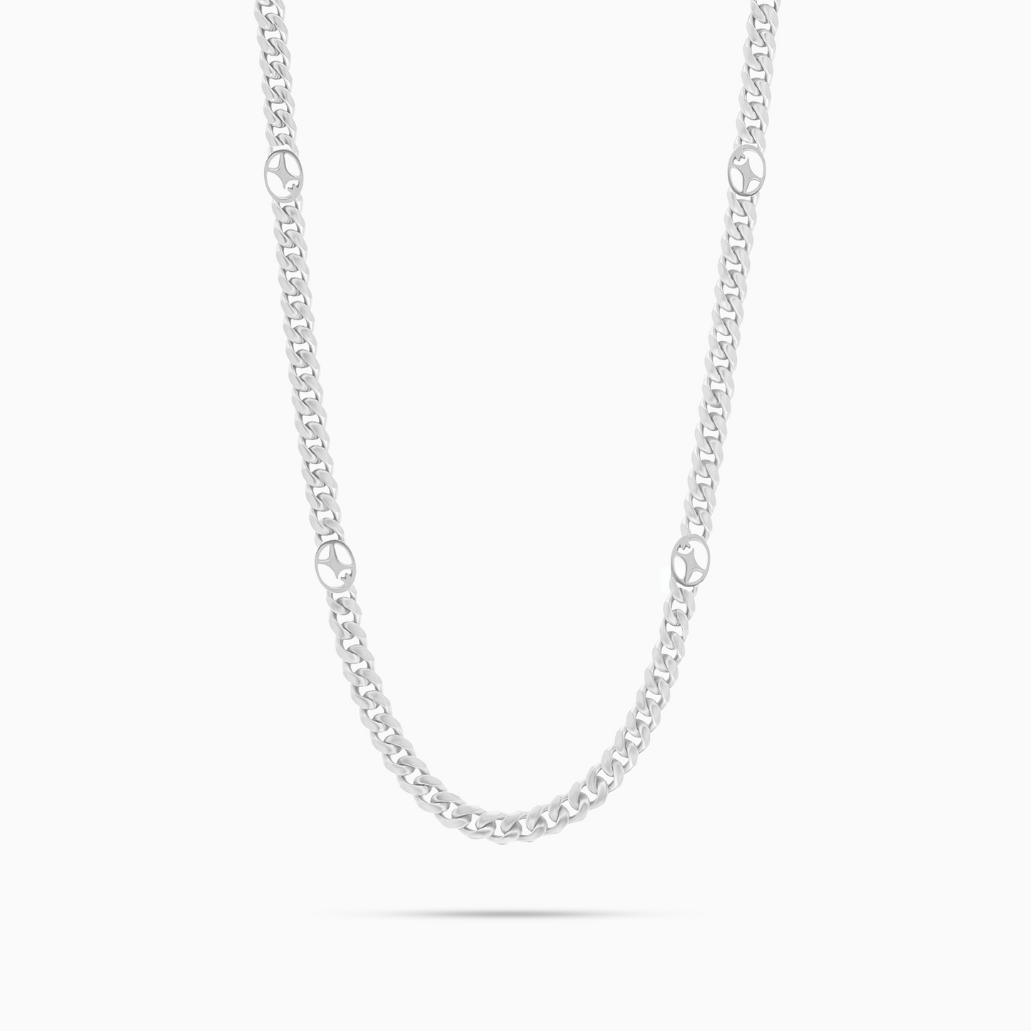 Chaîne Cuban link 4 mm Signature Argentée