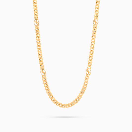 Cuban link chain 4 mm Signature Gold