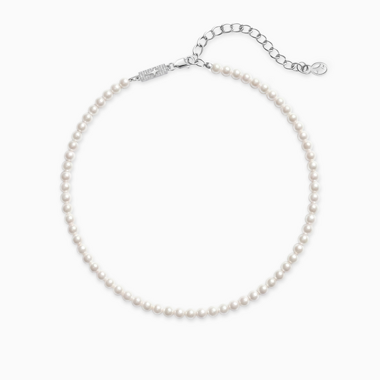 4mm silver Pearl chain