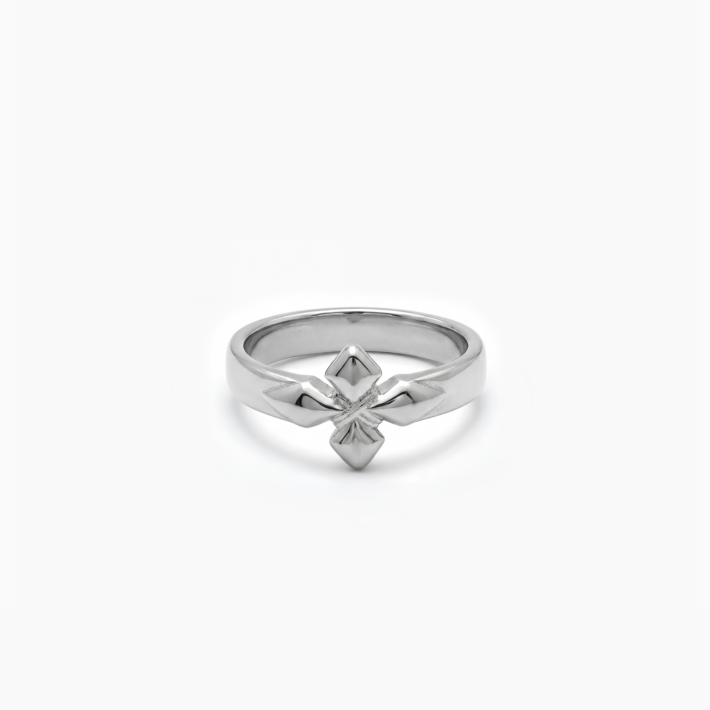 Crossed star ring - Argenté
