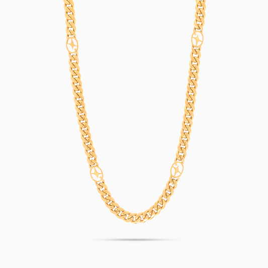 Cuban link chain 6 mm Signature Gold