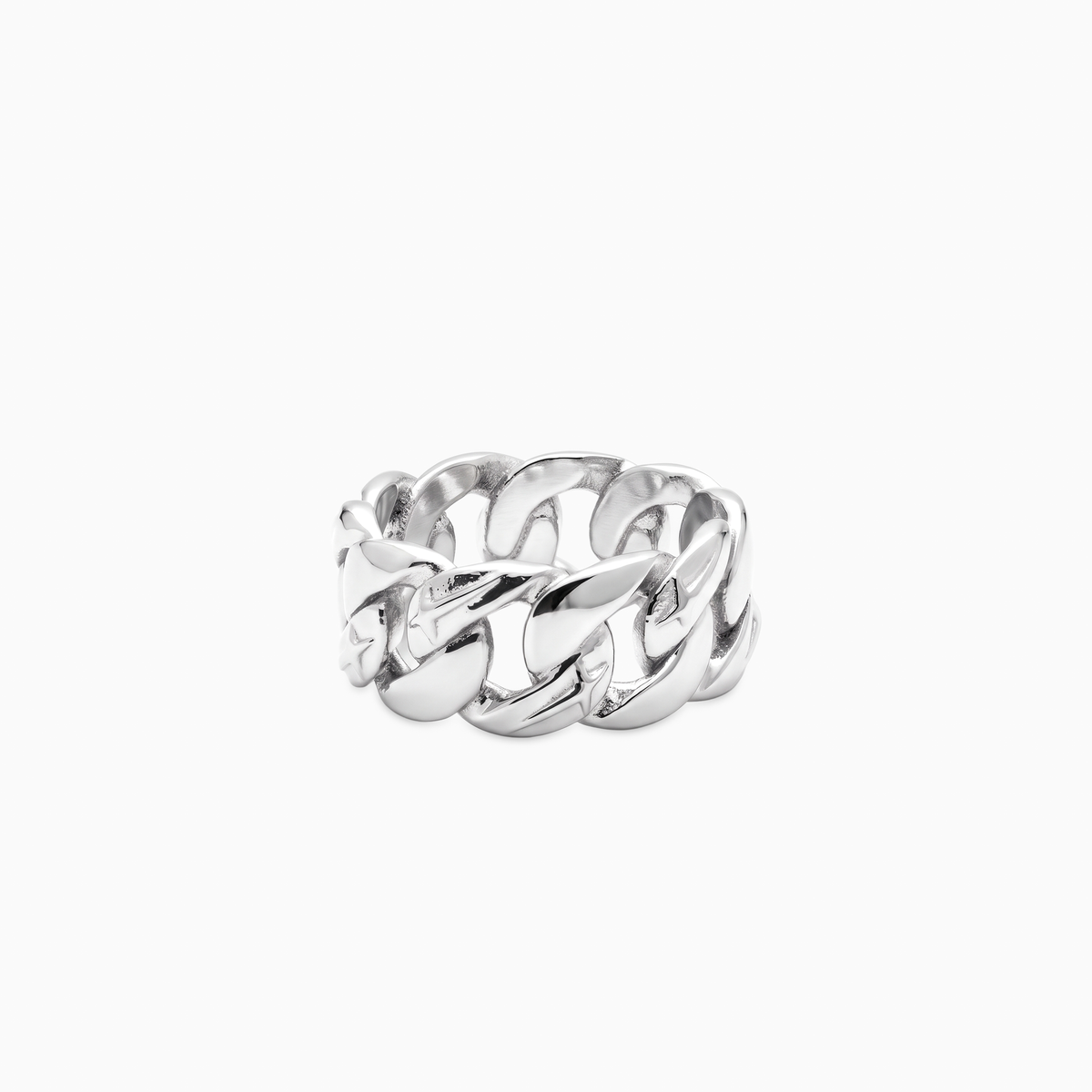 Icon Cuban link ring - Silver